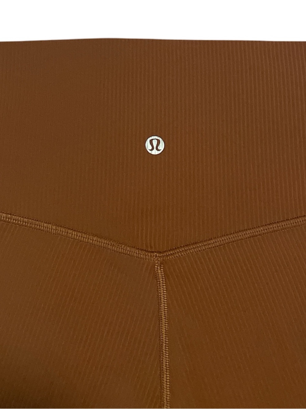 Lululemon Align Ribbed High Rise Pant 25” Roasted Brown Leggings Size 8 - Picture 6 of 7